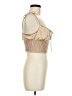 Motel 100% Polyester Gold Tan Sleeveless Blouse Size M - photo 4