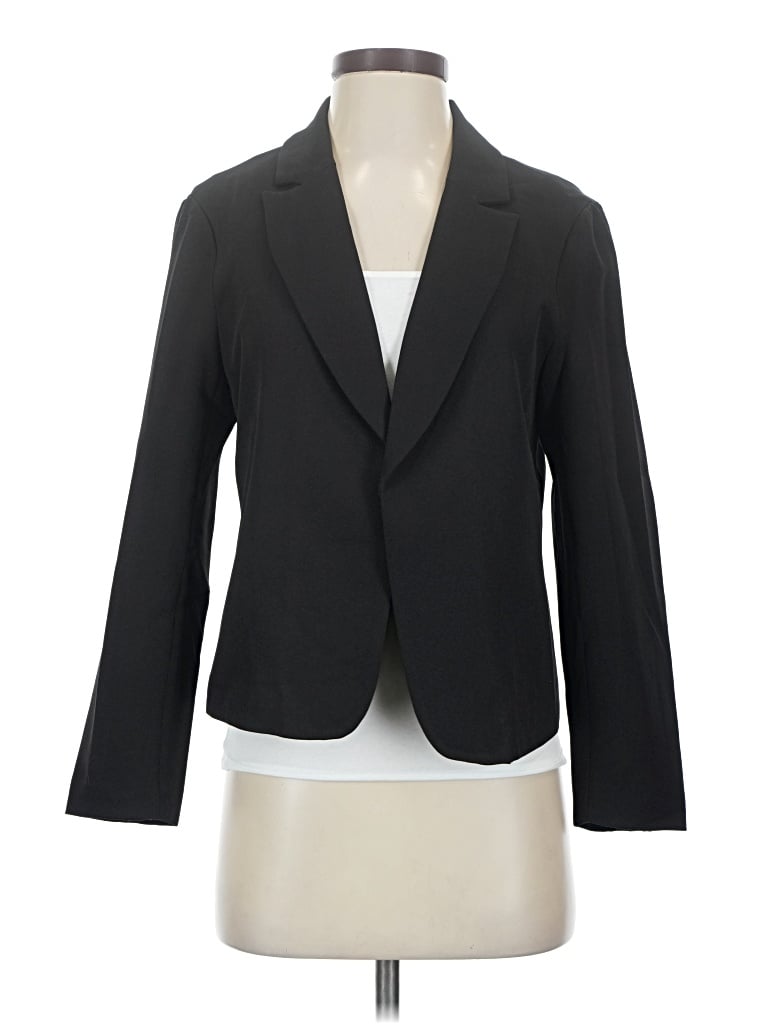 Pre-owned Allegra K Blazer Jacket In Black