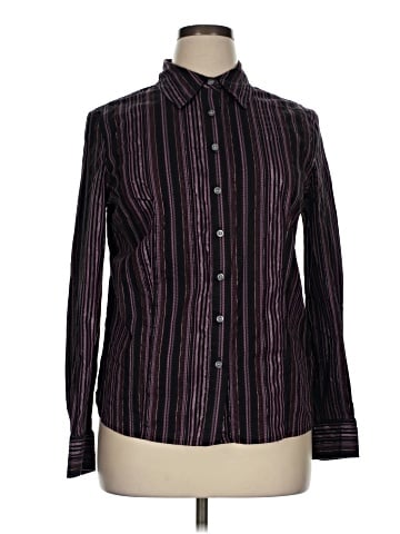 Attention Long Sleeve Button-Down Shirt (view 1)