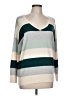 Ann Taylor LOFT Outlet Color Block Teal Pullover Sweater Size L - photo 1
