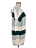 Ann Taylor LOFT Outlet Color Block Teal Pullover Sweater Size L - photo 4