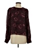 Evereve 100% Polyester Burgundy Long Sleeve Blouse Size S - photo 1