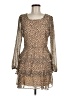 Trixxi 100% Polyester Animal Print Tan Cocktail Dress Size M - photo 1