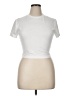 Unbranded 100% Polyester Ivory White Short Sleeve Turtleneck Size XL - photo 1