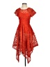 Maeve 100% Polyester Red Cocktail Dress Size 0 - photo 1
