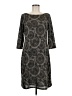 Nine West Paisley Gray Casual Dress Size M - photo 1