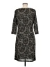 Nine West Paisley Gray Casual Dress Size M - photo 2