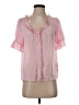 J.Crew 100% Polyester Pink Short Sleeve Blouse Size XS - photo 1