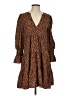 Pomander Place 100% Polyester Animal Print Brown Casual Dress Size S - photo 1