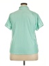 Mondetta Teal Short Sleeve Blouse Size XXL - photo 2