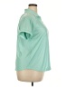 Mondetta Teal Short Sleeve Blouse Size XXL - photo 4