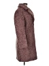 Banana Republic 100% Polyester Pink Burgundy Coat Size M - photo 4