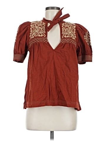 Free People Short Sleeve Blouse (view 1)