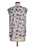 Ann Taylor LOFT 100% Polyester White Sleeveless Blouse Size M - photo 2