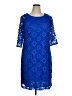 Rabbit Rabbit Rabbit Designs Blue Cocktail Dress Size 14W - photo 1