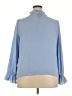 J.Crew 100% Polyester Blue 3/4 Sleeve Blouse Size XXL - photo 2