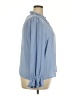 J.Crew 100% Polyester Blue 3/4 Sleeve Blouse Size XXL - photo 4