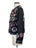Johnny Was 100% Linen Floral Black Jacket Size S - photo 5