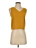 Babaton 100% Polyester Yellow Sleeveless Top Size XXS - photo 1