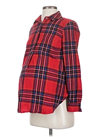 Old Navy - Maternity Long Sleeve Button-Down Shirt (view 1)