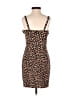 Likely 100% Polyester Animal Print Brown Cocktail Dress Size 0 - photo 2