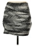 BCBGeneration Chevron-herringbone Silver Gray Casual Skirt Size S - photo 2