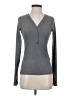 Athleta Gray Long Sleeve Henley Size XXS - photo 1