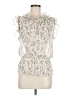 MNG Suit Ivory Sleeveless Blouse Size M - photo 1