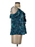 Sofia Jeans by Sofia Vergara 100% Viscose Teal Sleeveless Blouse Size S - photo 4