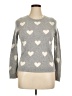 Talbots 100% Cashmere Hearts Gray Cardigan Size XL Petite - photo 1