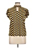 Notations Yellow Short Sleeve Blouse Size L - photo 1