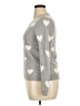 Talbots 100% Cashmere Hearts Gray Cardigan Size XL Petite - photo 5