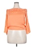 Vince Camuto 100% Polyester Orange 3/4 Sleeve Blouse Size S - photo 1
