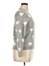 Talbots 100% Cashmere Hearts Gray Cardigan Size XL Petite - photo 4
