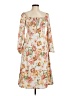 Shein 100% Polyester Floral Ivory Casual Dress Size M - photo 1