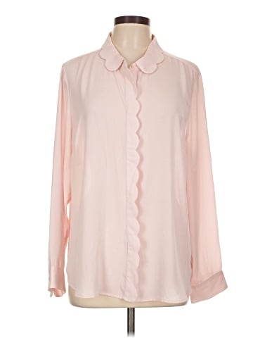 Maison Jules Long Sleeve Blouse (view 1)
