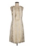 Tory Burch Ivory Gold Cocktail Dress Size 8 - photo 1