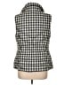 Talbots 100% Polyester Checkered-gingham Black Vest Size L - photo 2