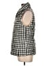 Talbots 100% Polyester Checkered-gingham Black Vest Size L - photo 5