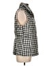 Talbots 100% Polyester Checkered-gingham Black Vest Size L - photo 4