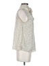 H&M 100% Polyester Silver Sleeveless Blouse Size S - photo 4
