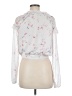 Aqua 100% Polyester White Long Sleeve Blouse Size M - photo 2