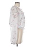 Aqua 100% Polyester White Long Sleeve Blouse Size M - photo 4