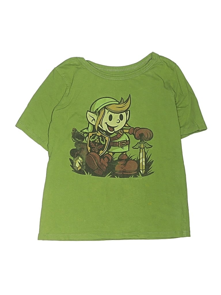 Pre-owned Assorted Brands Kids' Short Sleeve T-shirt In Green