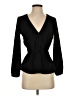 J.Crew 100% Polyester Black Long Sleeve Blouse Size 2 - photo 1