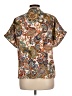 Shein 100% Polyester Paisley Brown Short Sleeve Blouse Size L - photo 2
