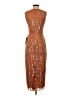 Mac Duggal 100% Polyester Metallic Orange Cocktail Dress Size 0 - photo 2