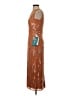 Mac Duggal 100% Polyester Metallic Orange Cocktail Dress Size 0 - photo 5