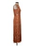 Mac Duggal 100% Polyester Metallic Orange Cocktail Dress Size 0 - photo 4