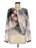 Bar III 100% Polyester Gray Long Sleeve Blouse Size M - photo 1